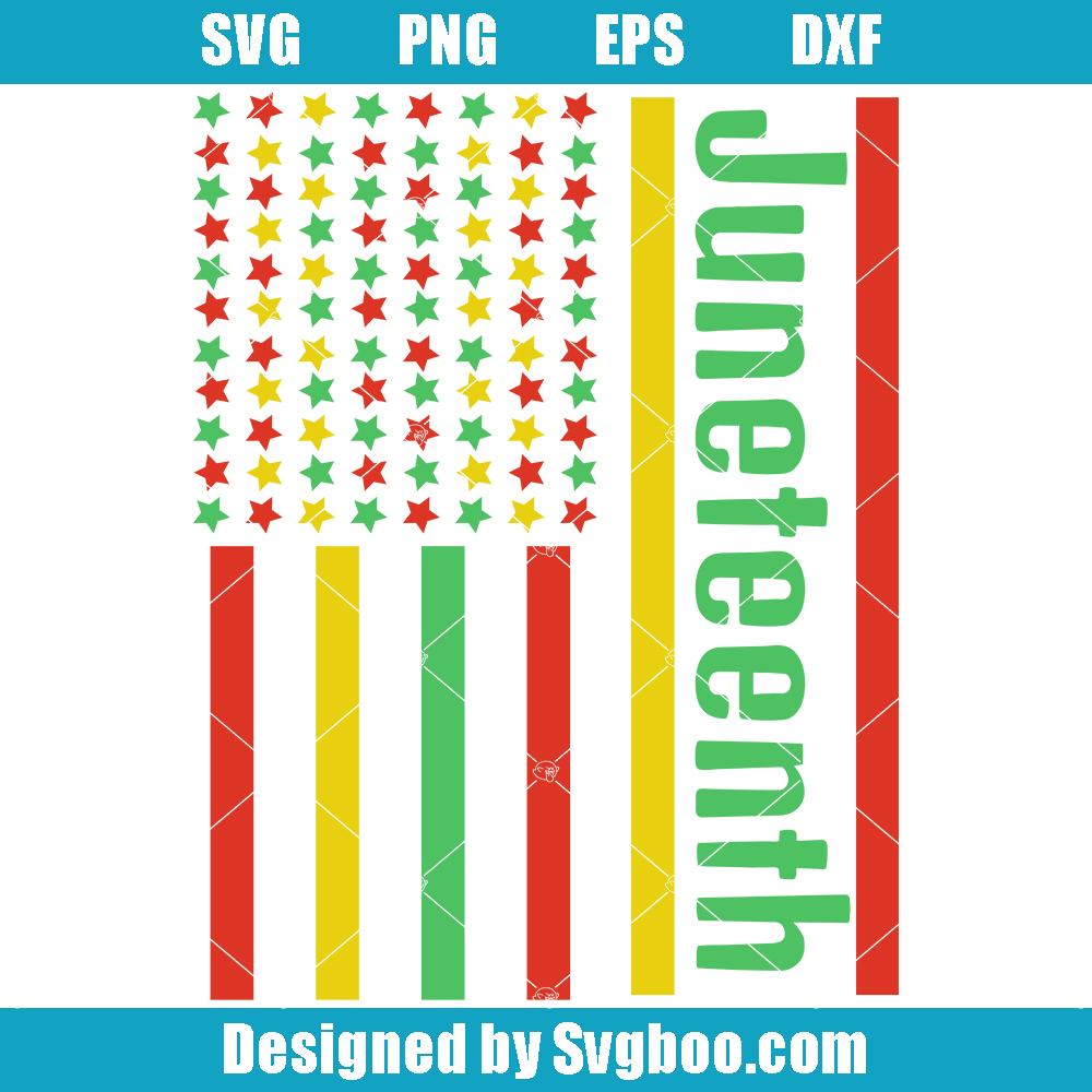 Juneteenth American Flag Svg, Free-ish 1865, Juneteenth 1865 Svg Juneteenth American Flag Svg