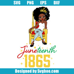 Juneteenth Queen Svg