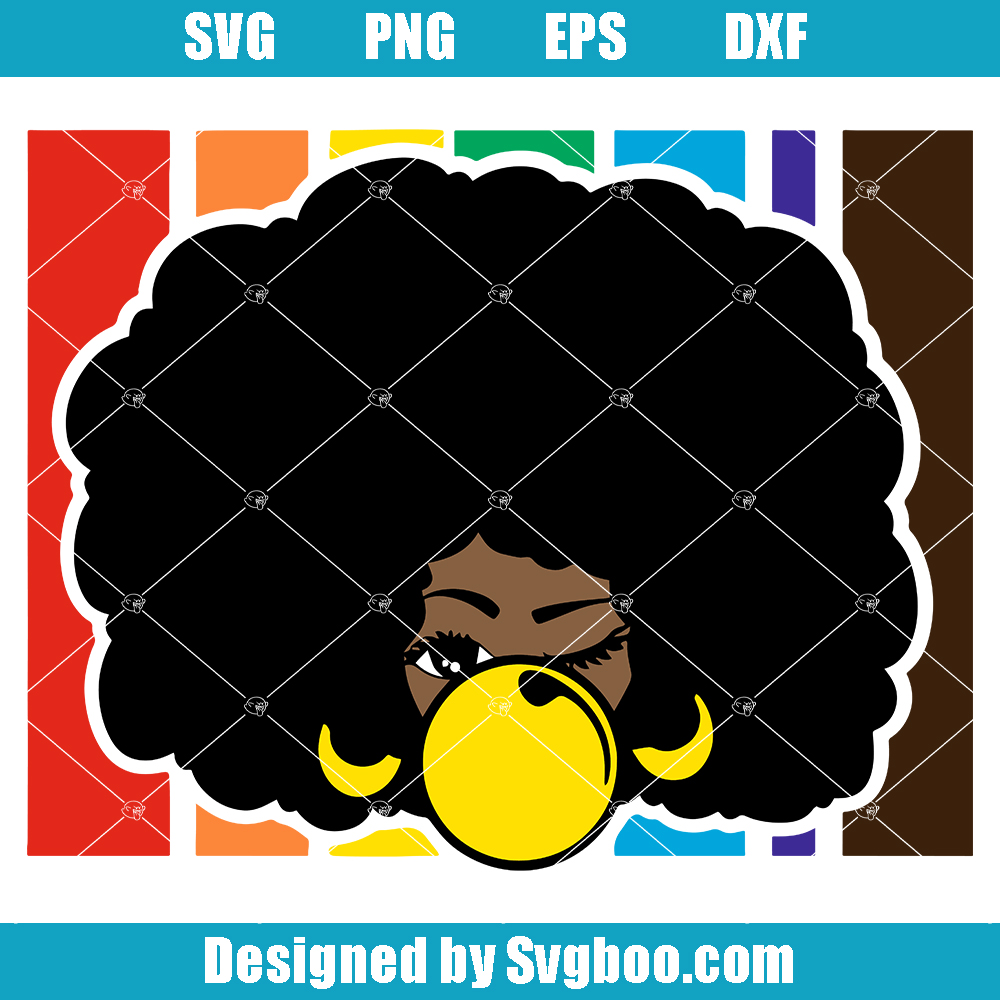 Melanin Poppin Svg, Rainbow Svg, LGBT Svg, Black Woman Svg Melanin Poppin Svg