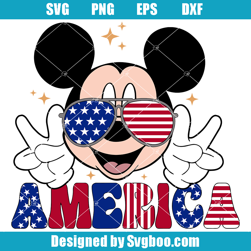 Mickey Mouse America Svg, Family Vacation 2023 Svg Mickey Mouse America Svg