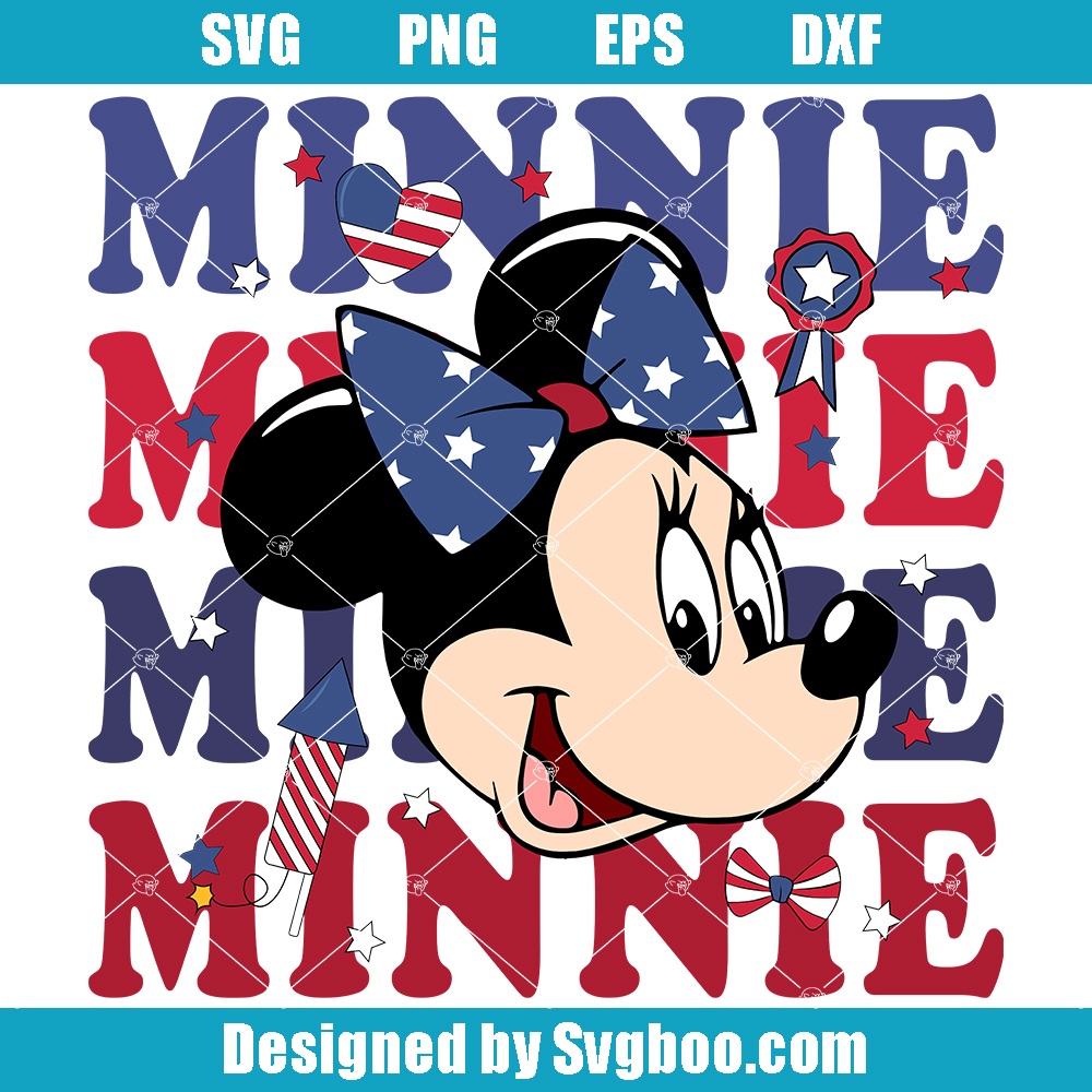 Minne Mouse America Svg, Freedom Svg, Family Vacation 2023 Svg