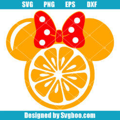 Minnie Mouse Oranges Svg