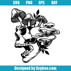 Mushroom Skull Svg