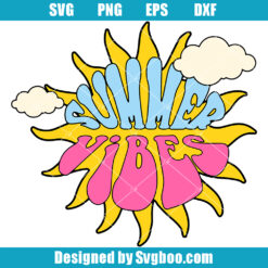Summer Vibes Retro vacation Svg