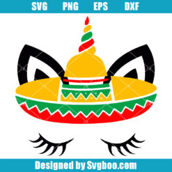 Unicorn Cinco De Mayo Svg