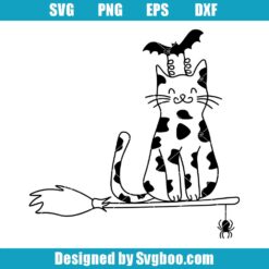 Cute Black Cat Svg