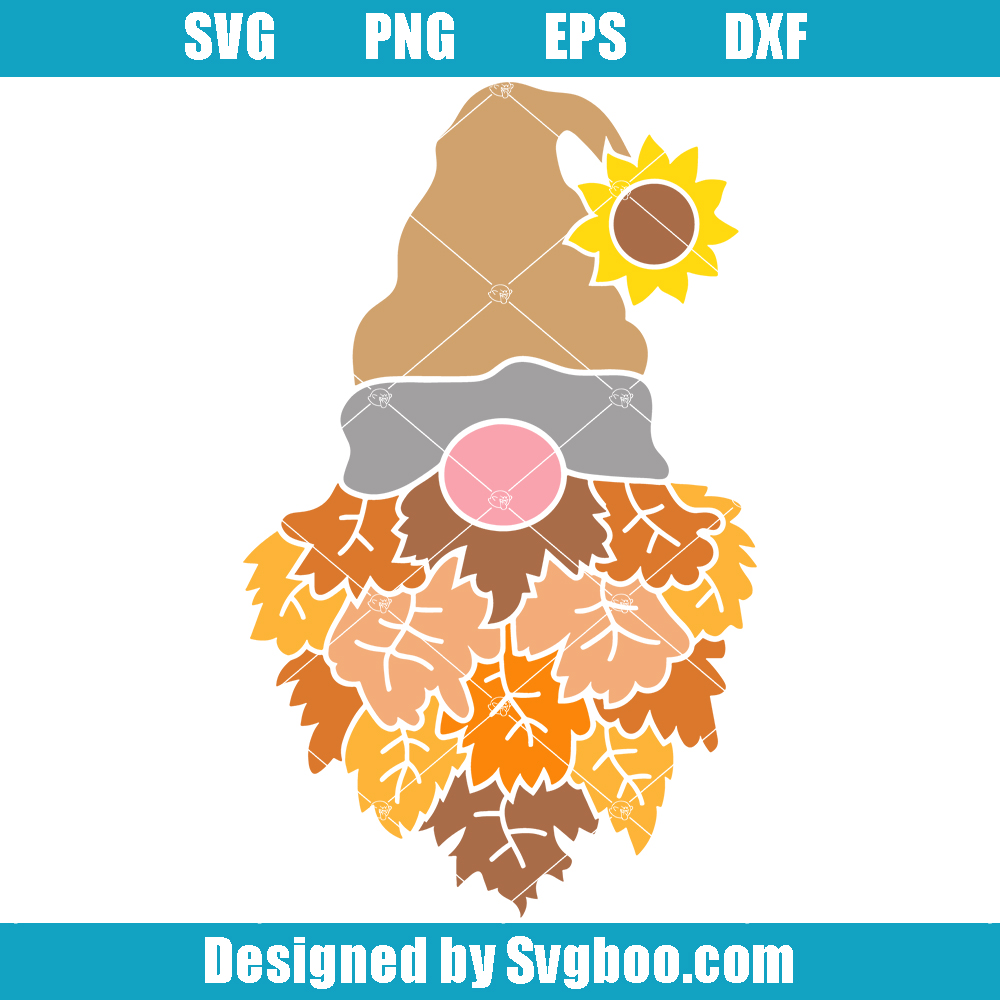 Autumn Gnome Svg, Thanksgiving Gnome Svg, Garden Gnome Svg
