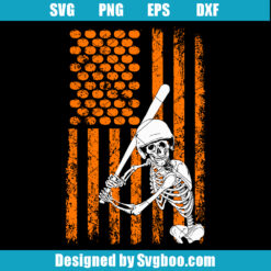 Baseball Skeleton Svg