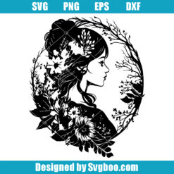 Beautiful Girl Svg