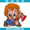 Chucky with an Axe Svg