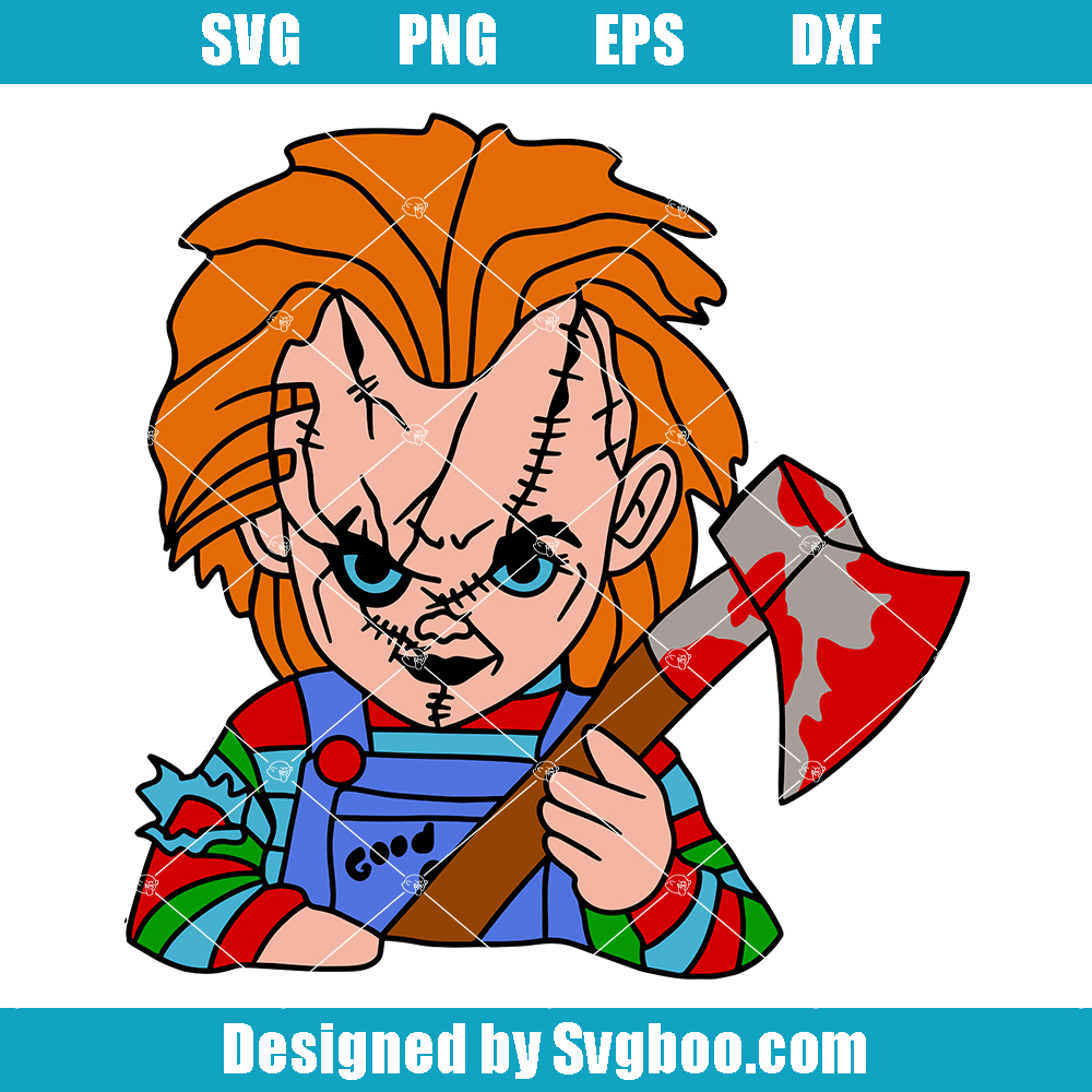 Chucky with an Axe Svg, Horror Movie Svg, Chucky Killer Svg Chucky with an Axe Svg