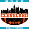 Cleveland Football City Skyline Svg
