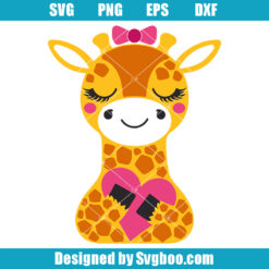 Cute Giraffe Face Svg