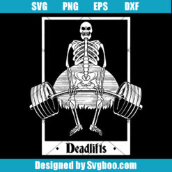 Deadlift Skeleton Svg
