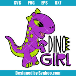 Dino Girl Svg