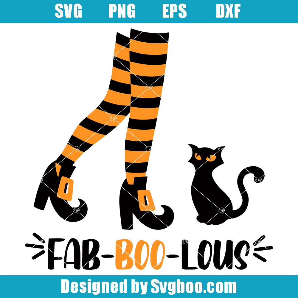 Fab-Boo-Lous Svg, Halloween Witch Svg, Halloween 2023 Svg