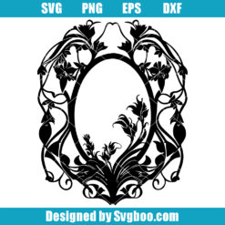 Floral Frame Svg