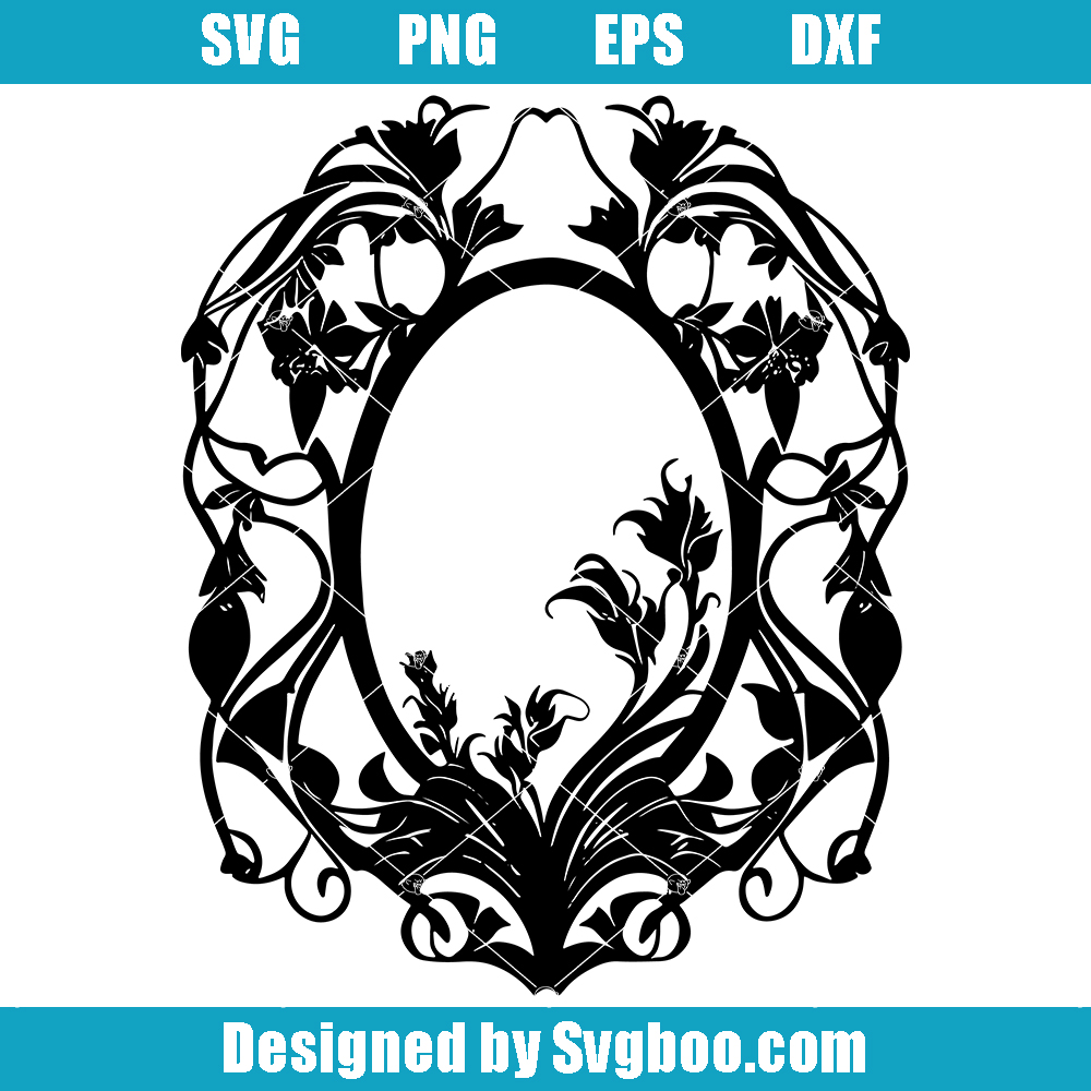 Floral Frame Svg, Wreath Svg, Rustic Decoration Svg Floral Frame Svg
