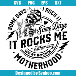 Funny Motherhood Skull Svg