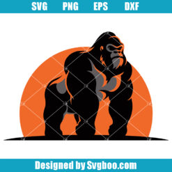 Gorilla Sillhouette Svg
