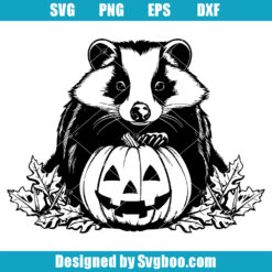 Halloween Badger Svg