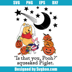 Halloween Pooh Bear And Friends Svg