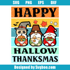 Happy Hallothanksmas Svg