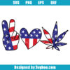Peace Love America Svg