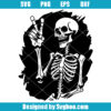 Skeleton Peace Sign Svg
