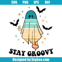 Stay Groovy Ghost Svg