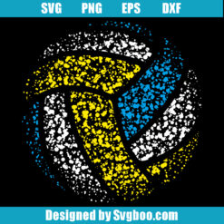Volleyball Ball Art Svg