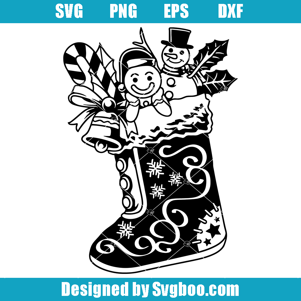 Christmas Stockings Svg, Christmas Boots Svg, Cute Christmas Svg