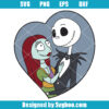 Jack Loves Sally In A Heart Svg
