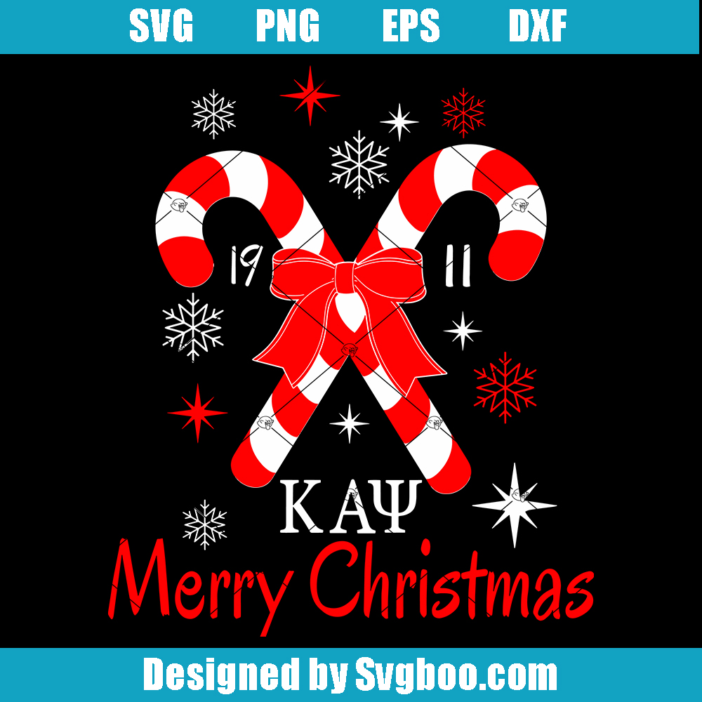 Kappa Merry Christmas Svg, Kappa Alpha Svg, Christmas 2023 Svg