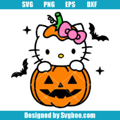 Kitty Pumpkin Halloween Svg