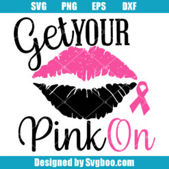 Lips Cancer Ribbon Svg