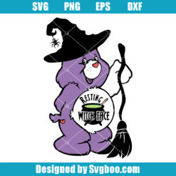 Resting Witch Face Svg