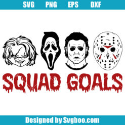 Squad Goals Halloween Svg