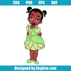 Toddler Princess Tiana Svg