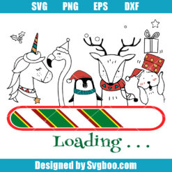 Christmas Loading Pets Svg