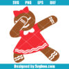 Dabbing Gingerbread Girl Svg