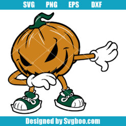 Dabbing Pumpkin Svg