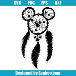Disney Mickey Ears Dreamcatcher Svg
