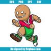 Gingerbread Man Running Svg