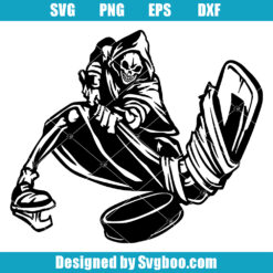 Grim Reaper Hockey Player Svg