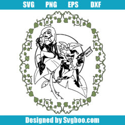 Harley Quinn and Poison Lvy Svg