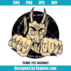 Krampus Xmax Time Svg