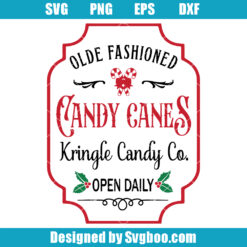 Kringle Candy Cane Svg