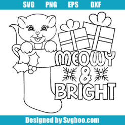 Meowy and Bright Svg