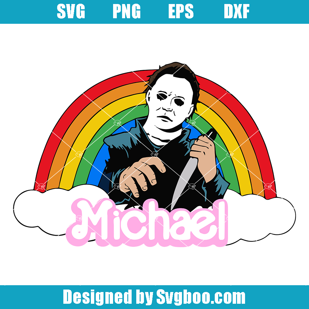 Michael Myers Doll Svg, Horror Dolls Halloween Svg, Pink Doll Svg